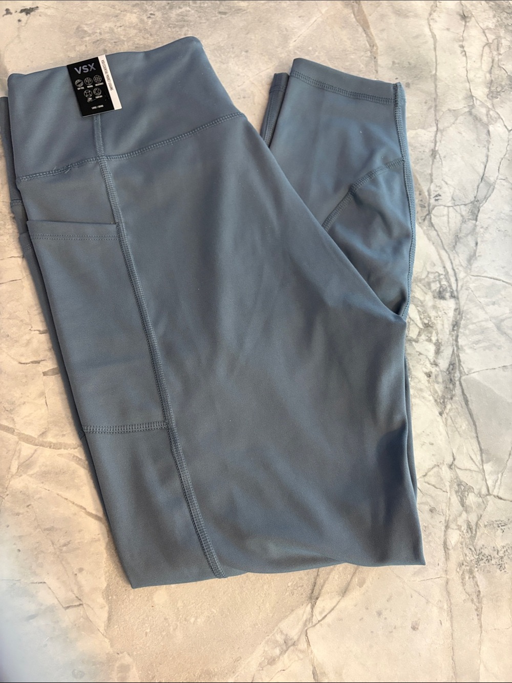 Victoria's Secret VSX High-Waist Leggings in Slate Blue